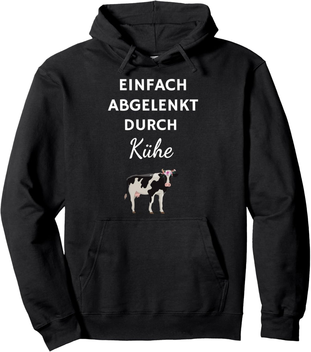 Einfach abgelenkt durch Kühe - Landwirt Kuh Frauen Geschenk Pullover Hoodie