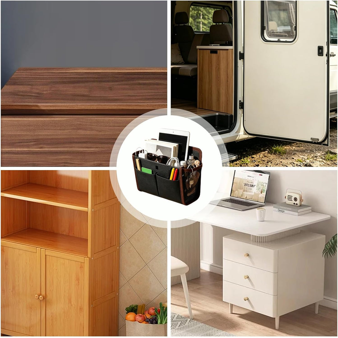 2 Stück Wohnmobil Camping Organizer, Tür Organizer Hängend Selbstklebend, Hängeorganizer Platzsparen