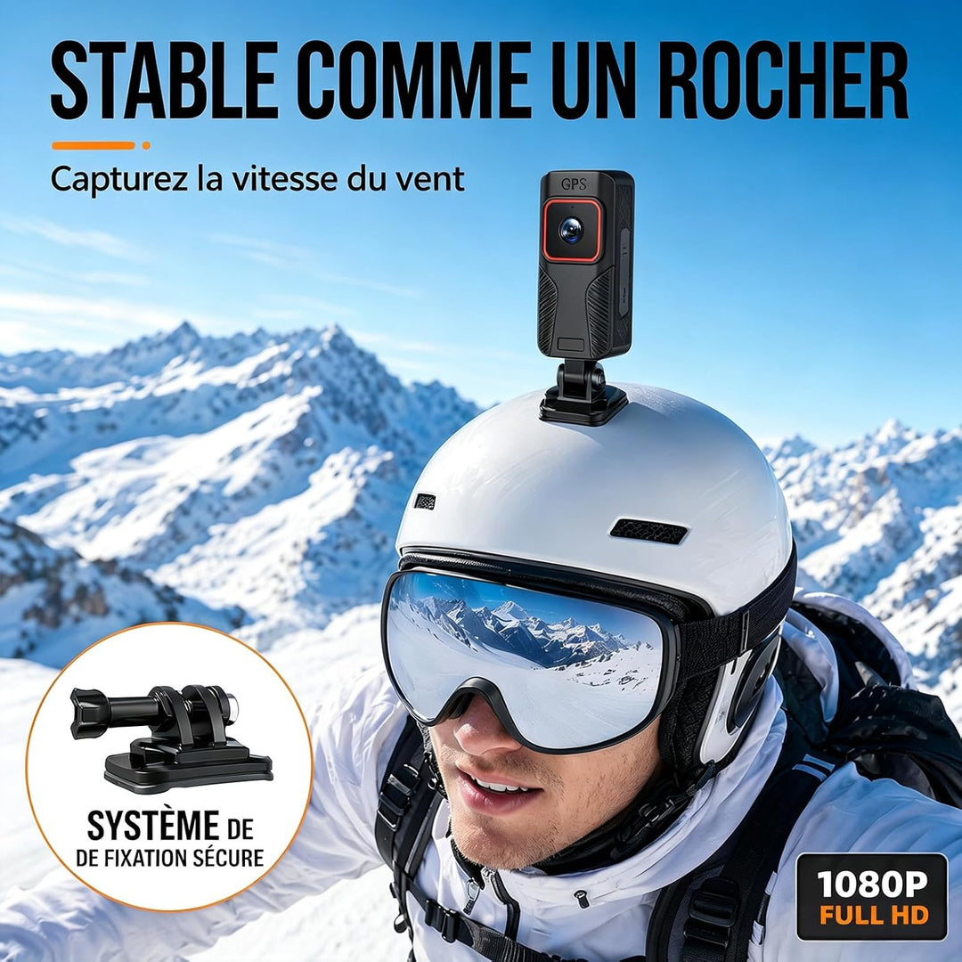 4K Action-Kamera, mit magnetischer Halterung, 1,5-Zoll-Bildschirm, POV-Vlog-Kamera, für Radfahren un