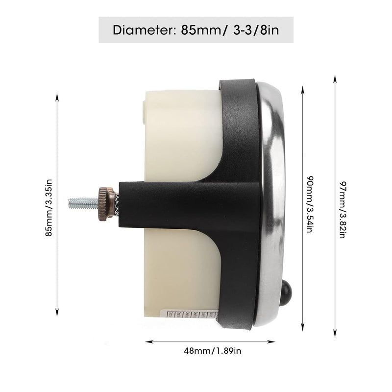 0‑8000 U/min Drehzahlmesser, 85 Mm LCD-Anzeige Zeigerdrehzahlmesser Universal für Auto, LKW, Boot, ,