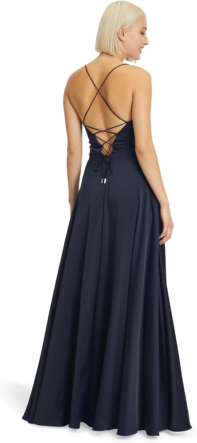 Vera Mont Damen 0256/4067 Kleid 32 Blau, 32 Blau
