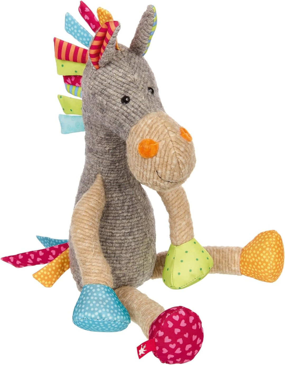 SIGIKID 42843 Stofftier Pferd Patchwork Sweety Kuscheltier zum Spielen & Schmusen aus weichem Materi