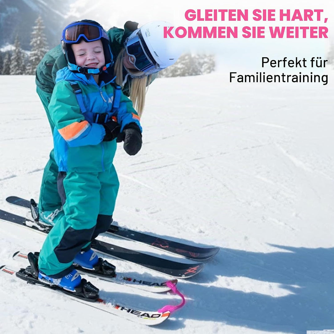 Launch Pad Wedgease Skispitzenverbinder – Lernen Sie Skifahren – lehrt Geschwindigkeitskontrolle, Ma