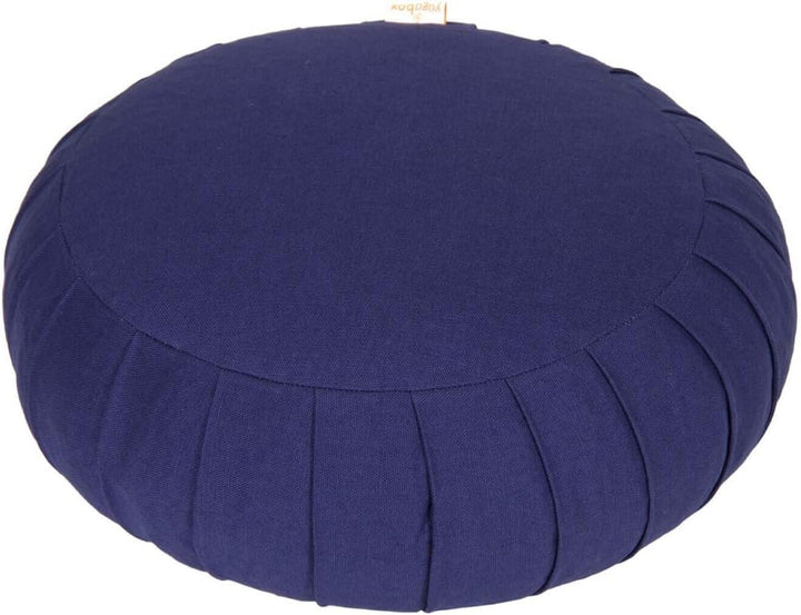Yogabox Meditationskissen/Yogakissen Zafu Basic mit Zip dunkelblau, dunkelblau
