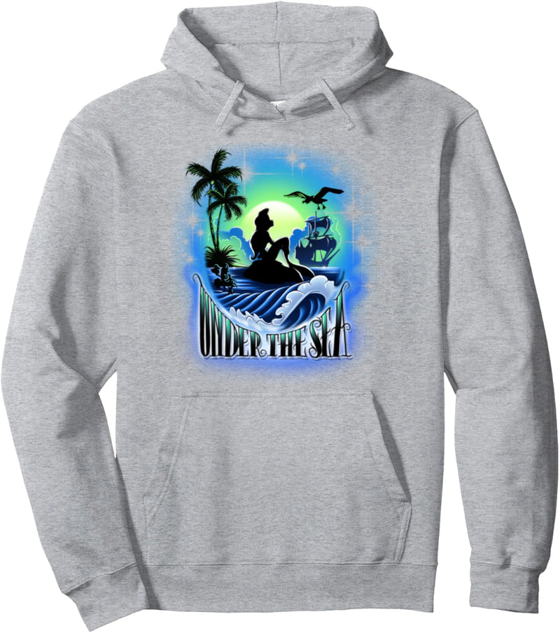 Disney The Little Mermaid Ariel Blue Hue Silhouette Pullover Hoodie