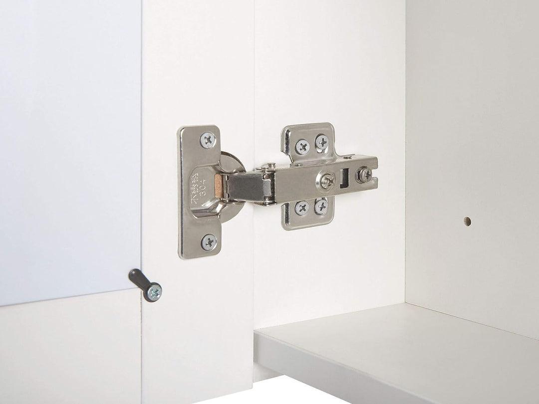 Moderner Bad-Spiegelschrank 40x60 cm 1 türig mit LED Beleuchtung weiss Condor