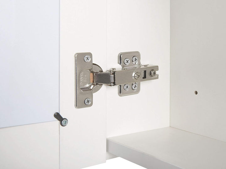 Moderner Bad-Spiegelschrank 40x60 cm 1 türig mit LED Beleuchtung weiss Condor