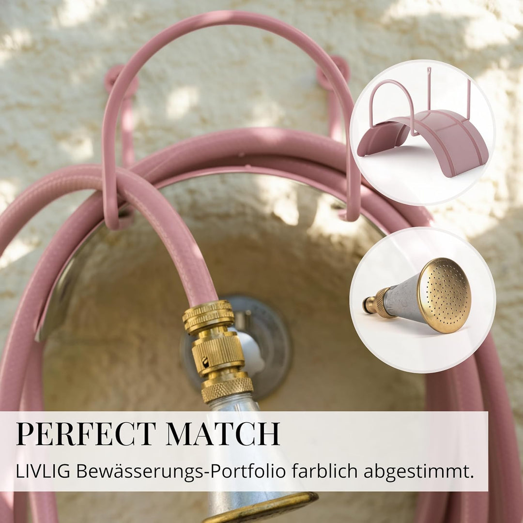 Livlig53 Gartenschlauch 1/2 Zoll, 30m: Wasserschlauch Made in Germany, Recycling-Material, formstabi