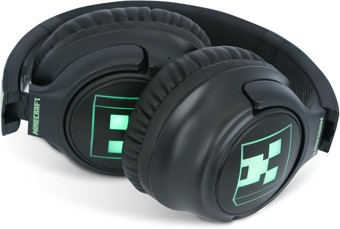 OTL Technologies Minecraft Faltbare kabellose Kopfhörer mit LED-Licht