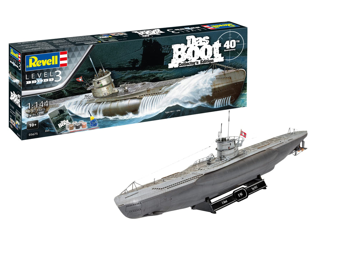 Revell Das Boot Collector's Edition - 40th Anniversary | Exquisiter U 96 Modellbausatz | Nachdruck d