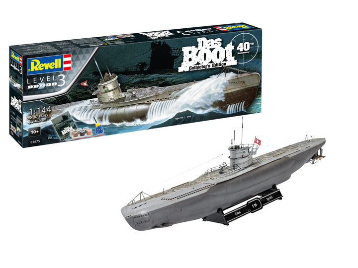 Revell Das Boot Collector's Edition - 40th Anniversary | Exquisiter U 96 Modellbausatz | Nachdruck d
