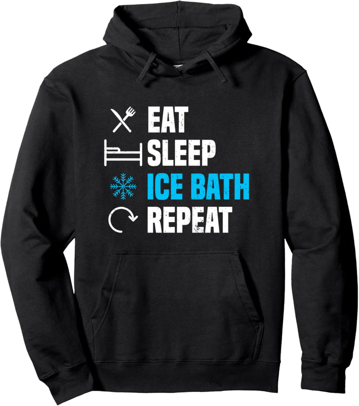Eisbaden Eis Wasser Eis Schwimmen Kalte Schauer Kalt Lustig Pullover Hoodie