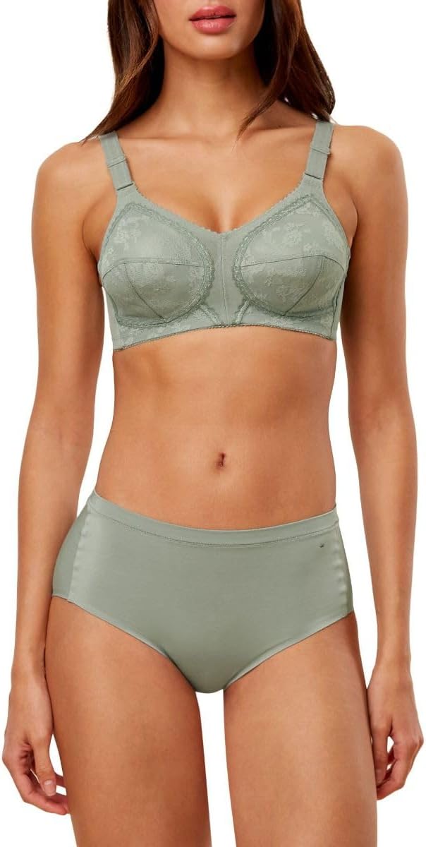 Triumph Damen Doreen X BH ohne Bügel 80D Abstinthe, 80D Abstinthe
