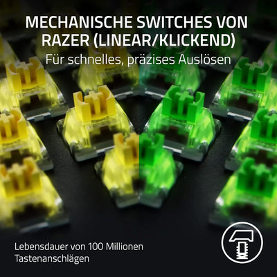 Razer BlackWidow V4 Pro - Mechanische Gaming-Tastatur Chroma RGB (grüne mechanische Switches, Befehl