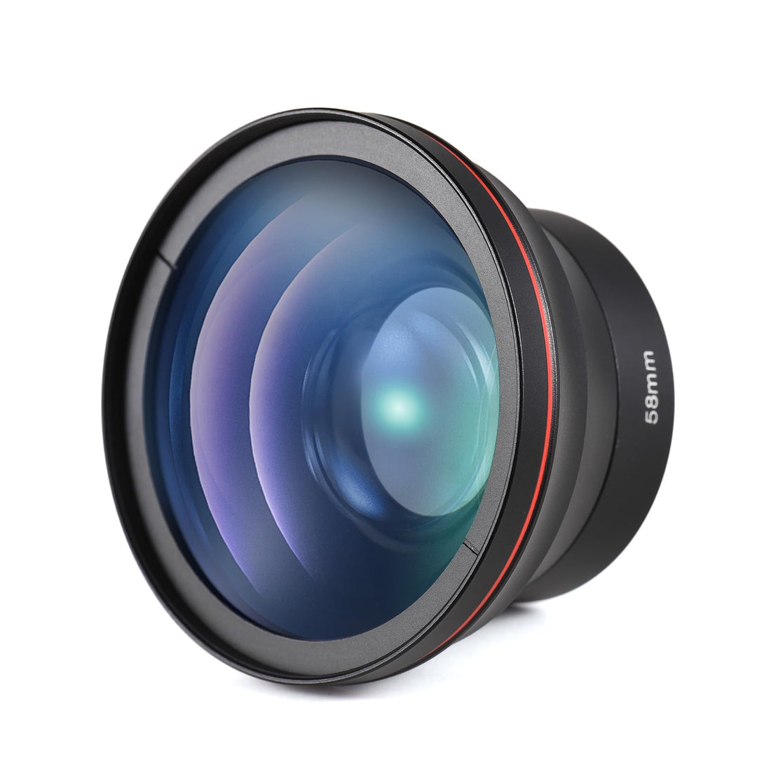 58-mm-Kameraobjektiv-Set mit 0,43 X Weitwinkelobjektiv + Makroobjektiv, Ersatz für Canon EOS 70D/77D