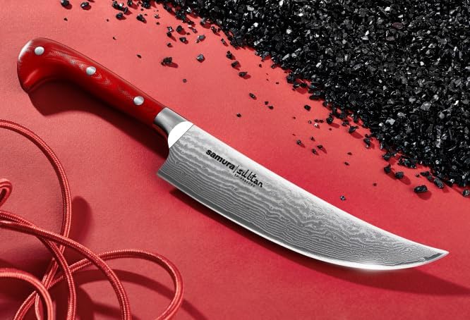 Samura SULTAN 6.5" Pichak Knife - Premium Japanese Steel Kitchen Knife for Precision Cutting and Cul