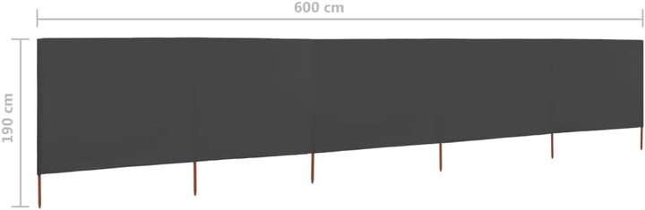 Windschutzgewebe,Windschutz Sichtschutz Balkon,Sichtschutzzaun Anthrazit,600 x 160 cm 600 x 160 cm A