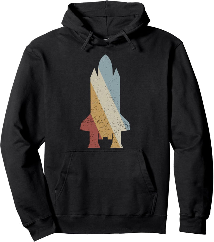 Raumschiff Retro Style Vintage Pullover Hoodie