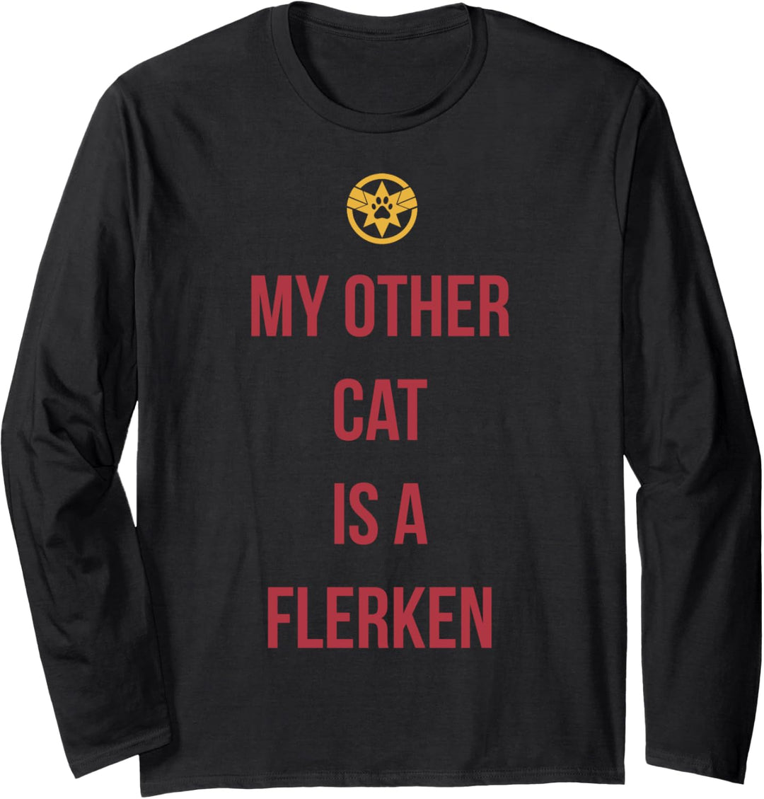 Marvel Captain Marvel My Other Cat Is A Flerken Langarmshirt