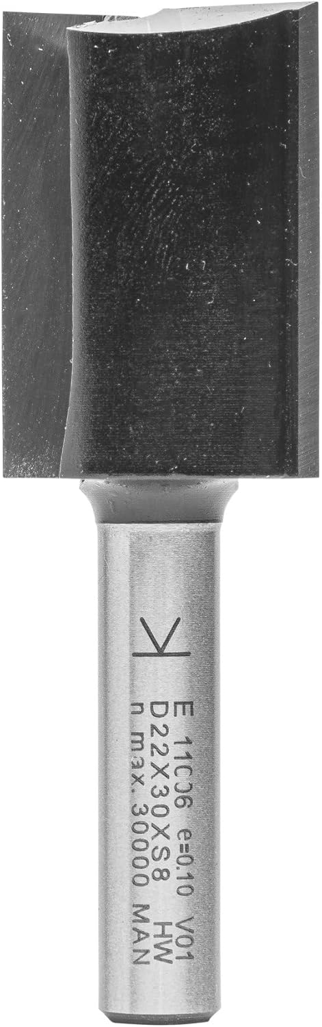ENT 11006 Nutfräser HW, Schaft (S) 8 mm, Durchmesser (D) 22 mm, NL 30 mm, SL 32 mm, GL 62 mm, mit Ha