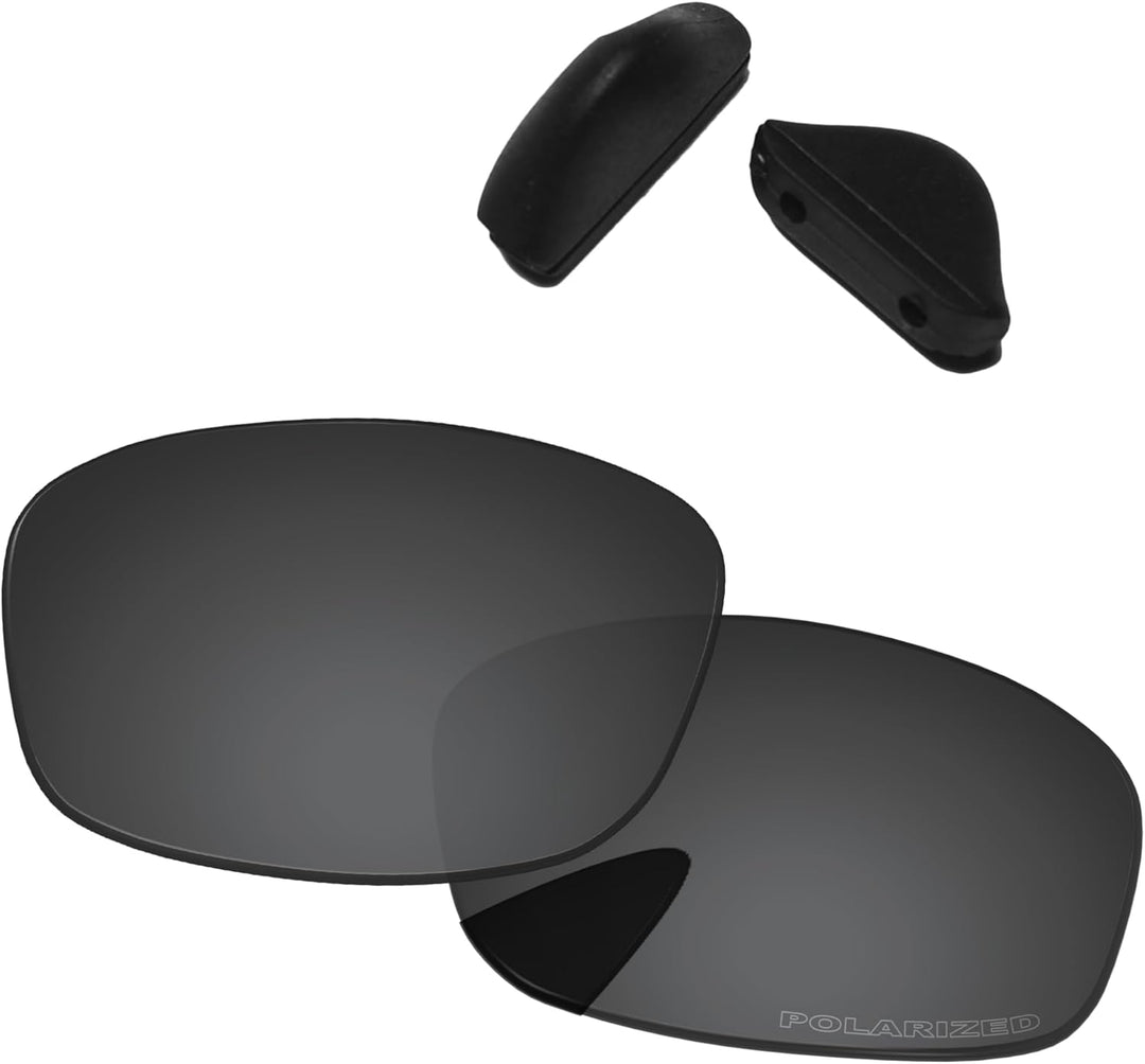 PapaViva Ersatzlinsen für for Oakley Fives Squared Black Grey - Polarized, Black Grey - Polarized