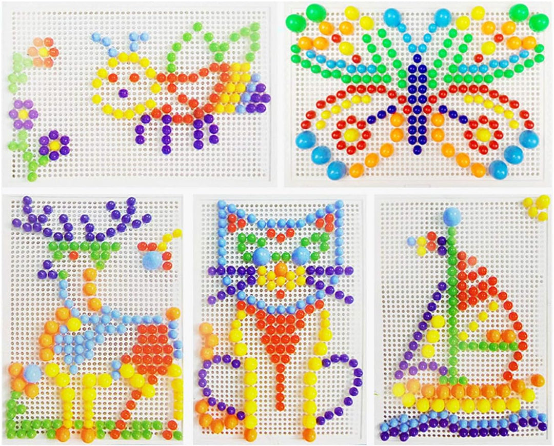 ITODA Steckspielzeug Mosaik Steckspiel Pädagogisches Kinderspielzeug Kreatives Spielzeug Jungen Mädc