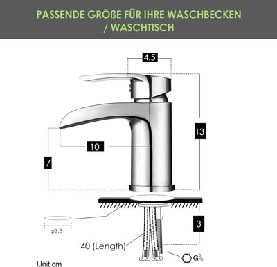 Design Wasserfall Wasserhahn Chrom Waschtischarmatur Einhebelmischer-Waschtischbatterie Bad Armatur