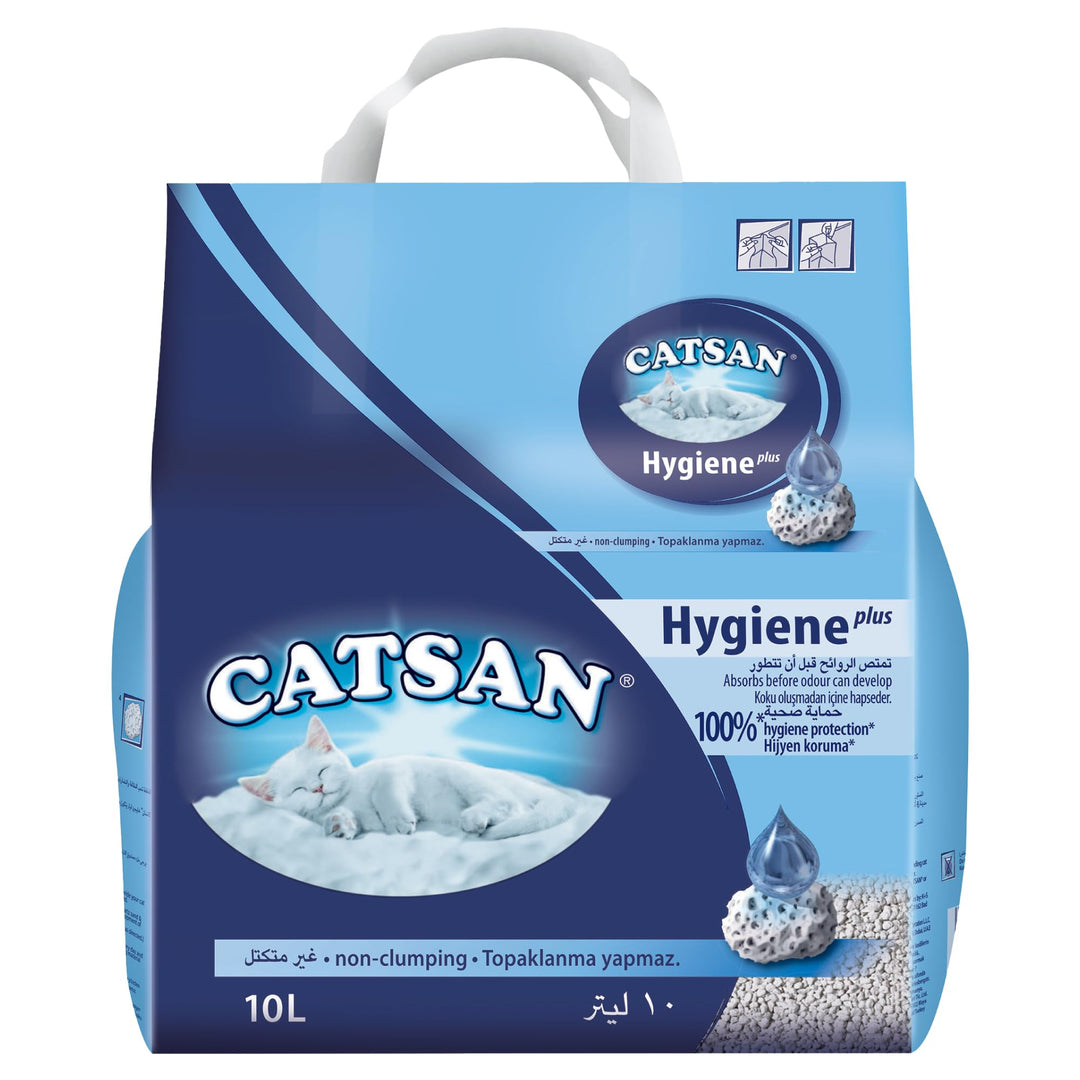 Catsan Hygiene Plus nicht klumpendes Katzenstreuung (1 x 10l), 10L