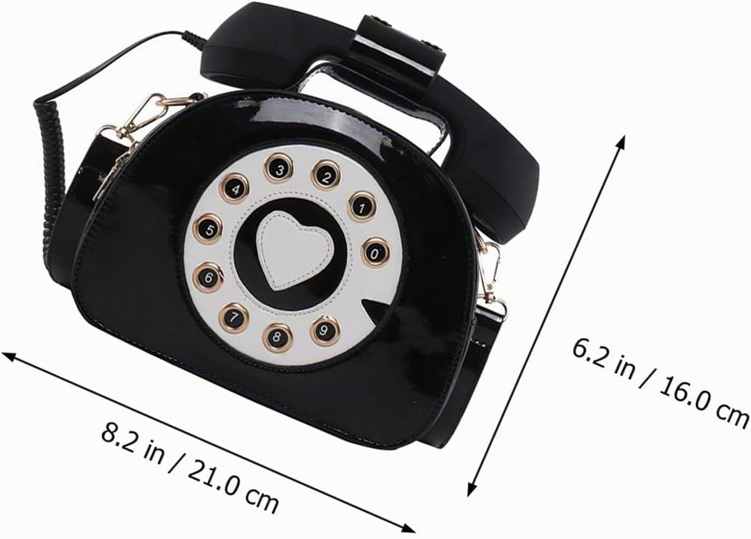 VALICLUD Umhängetasche Telefon Geformte Handtasche Retro Top Griff Tasche Neuheit Geldbörse für Frau
