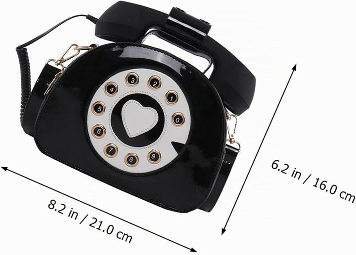VALICLUD Umhängetasche Telefon Geformte Handtasche Retro Top Griff Tasche Neuheit Geldbörse für Frau