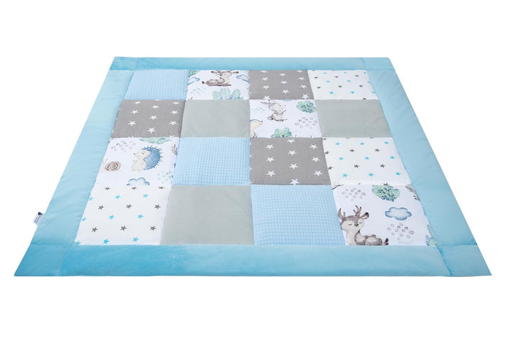 Medi Partners Krabbeldecke 100% Baumwolle 100x100cm multifunktional Dick Weich Spielmatte Baby Laufg