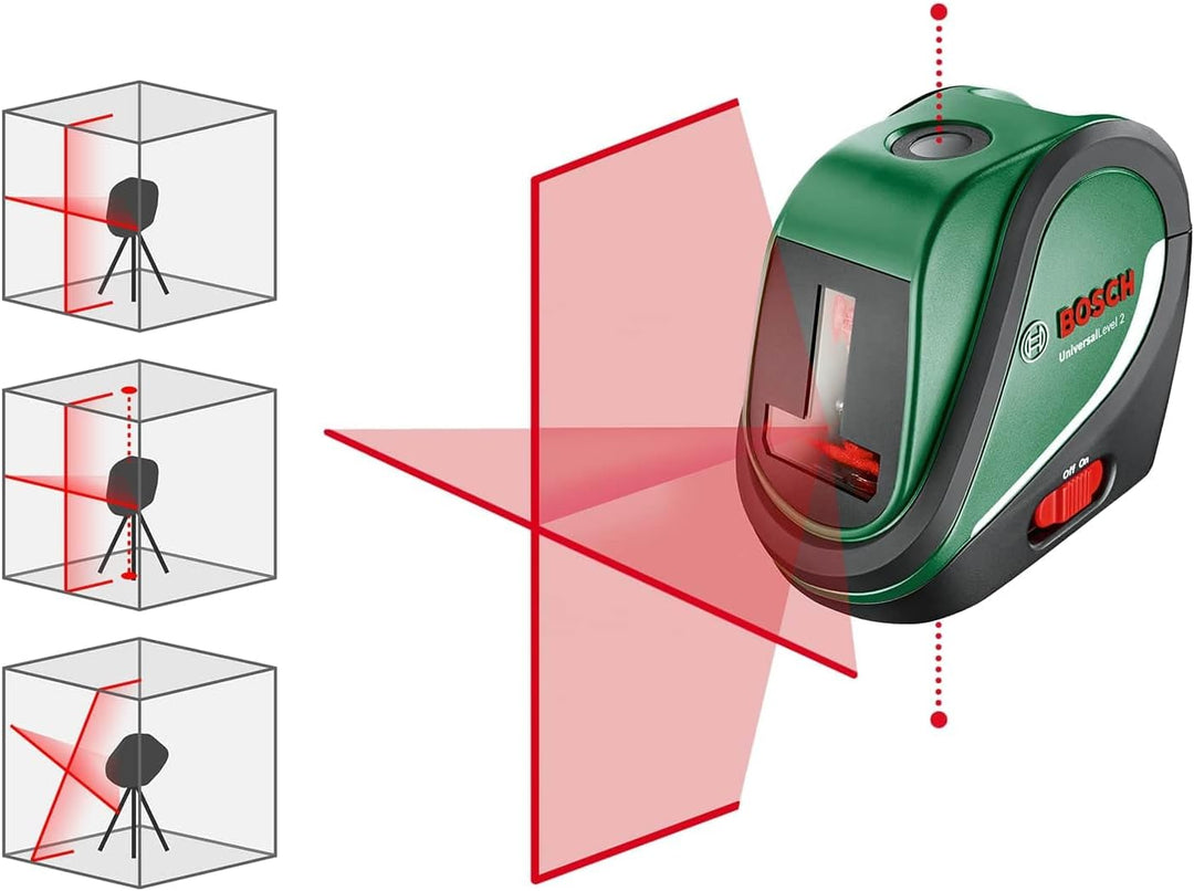 Bosch Home and Garden Bosch Kreuzlinienlaser UniversalLevel 2 mit Stativ (Laserkreuz inkl. integrier