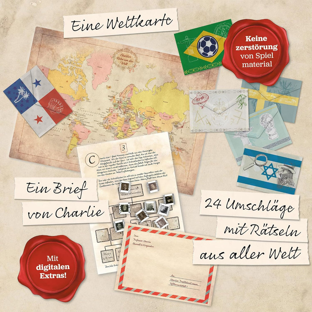 Hidden Games - Professor Charlies Reise um die Welt - EIN Rätselspiel in 24 Episoden - für 1-6 Perso