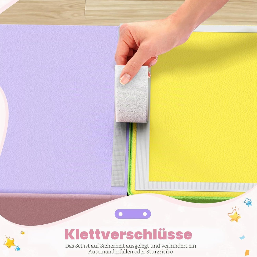 Hoyiyobi Schaumstoff-Kletterblöcke für Kinder, Schaumstoff-Bausteine XXL, Montessori-Spielzeug für