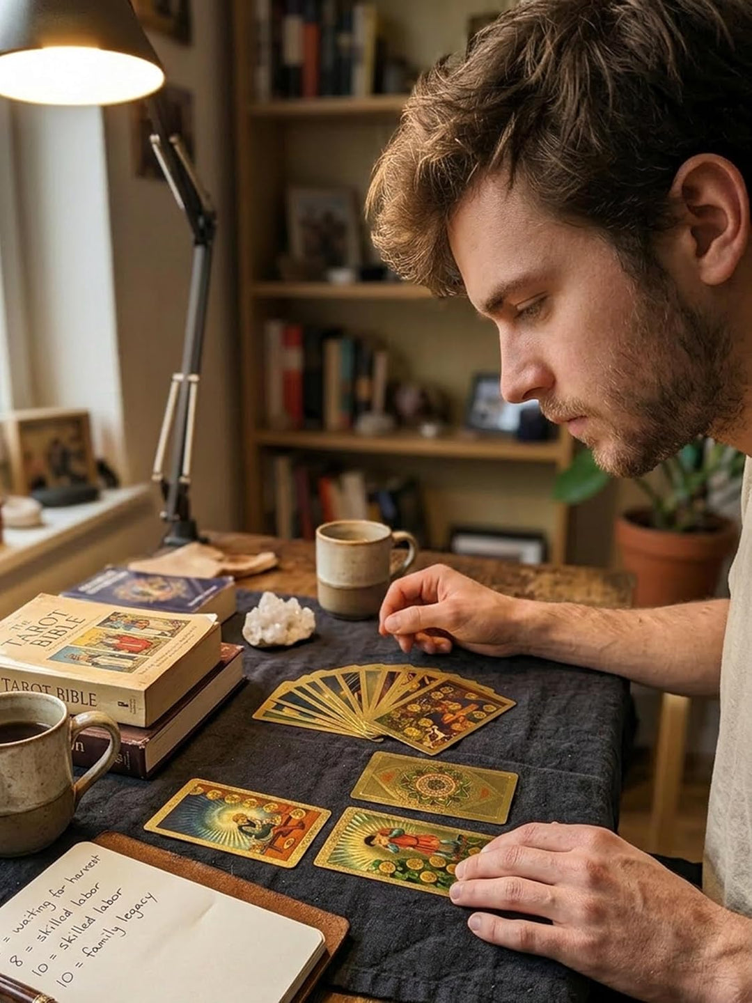78 Stück englische Tarotkarten aus Goldfolie, Goldkarten mit 36 Seiten Anleitung, PET, wasserdicht,