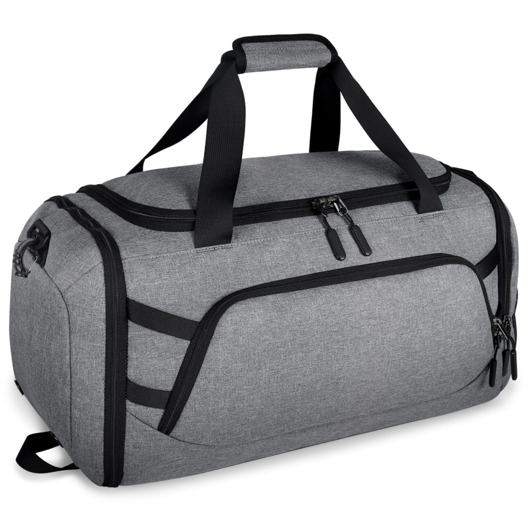 RAINSMORE Sporttasche Herren Reisetasche Gross 55L Weekender Damen mit Schuhfach Nassfach Wasserdich