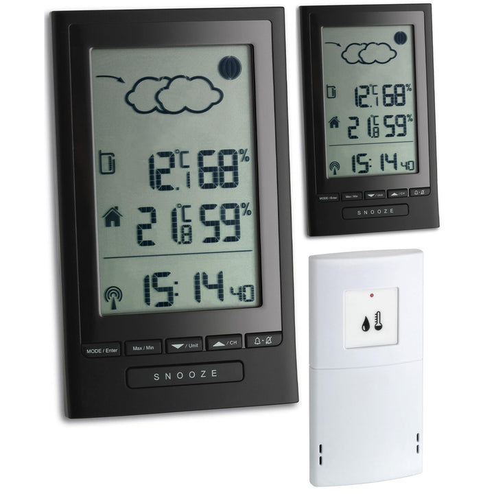 TFA 35.1122.99 Funk-Wetterstation MODUS PLUS SPEZIAL mit 2 Display Wettervorhersage Wettertendenz