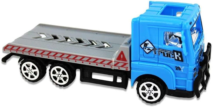 BEMIRO Spielzeug Truck mit Helikopter und Trailer – 19 cm Lang, Ab 36 Monaten, Verpackt in Sichtbox