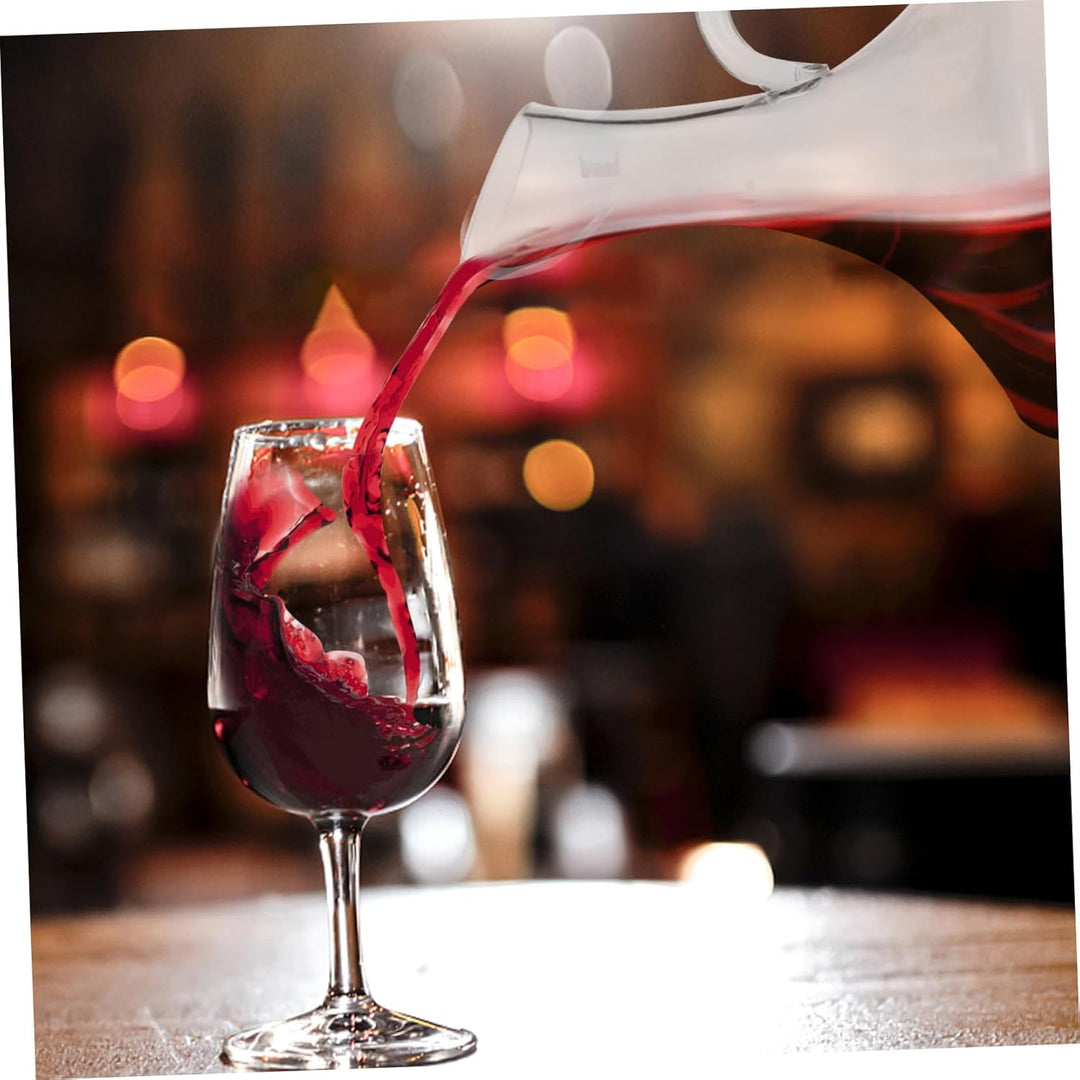 TOYANDONA Weinkaraffe Aus Glas 1500 Ml Mit Griff Kreativer Rotwein Dekanter Transparente Glaskaraffe