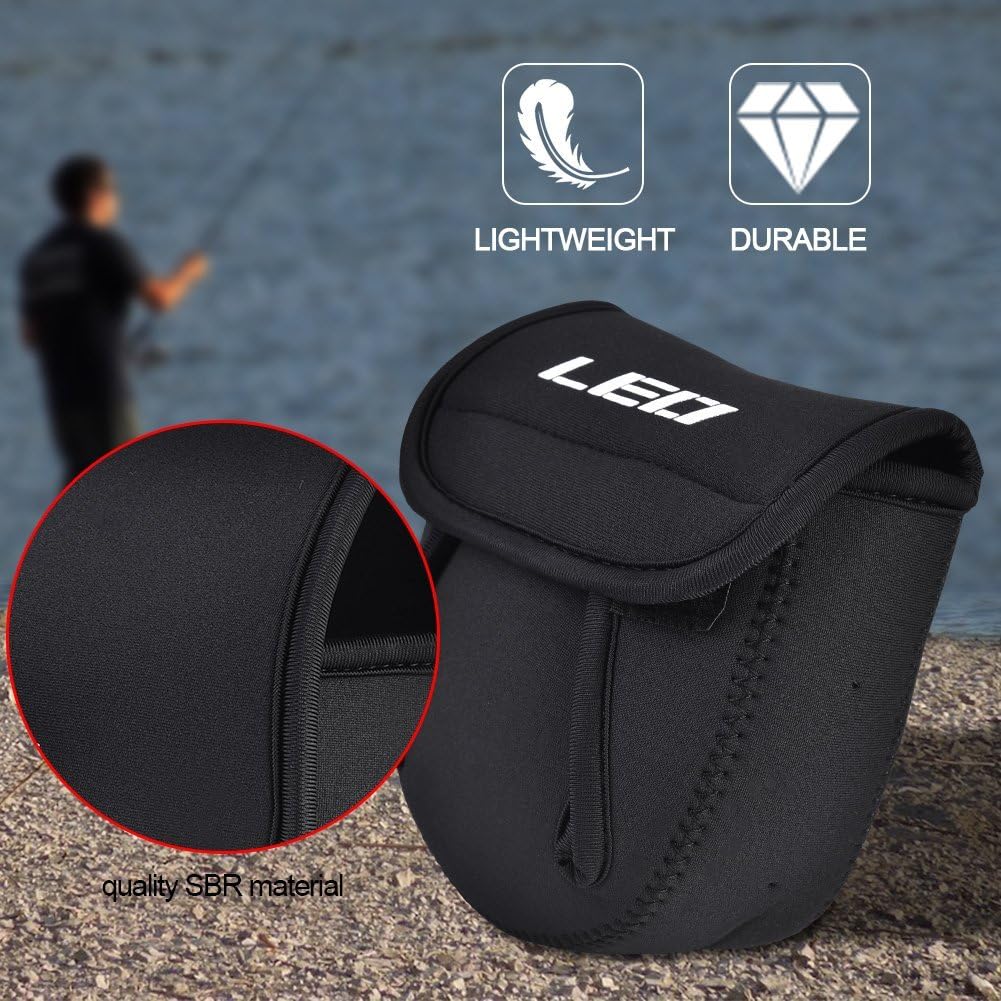 Dilwe Angelrolle Tasche, Angeln Rollentasche Angelrollentaschen Case Angelschnur Angeln Zubehör ( S)