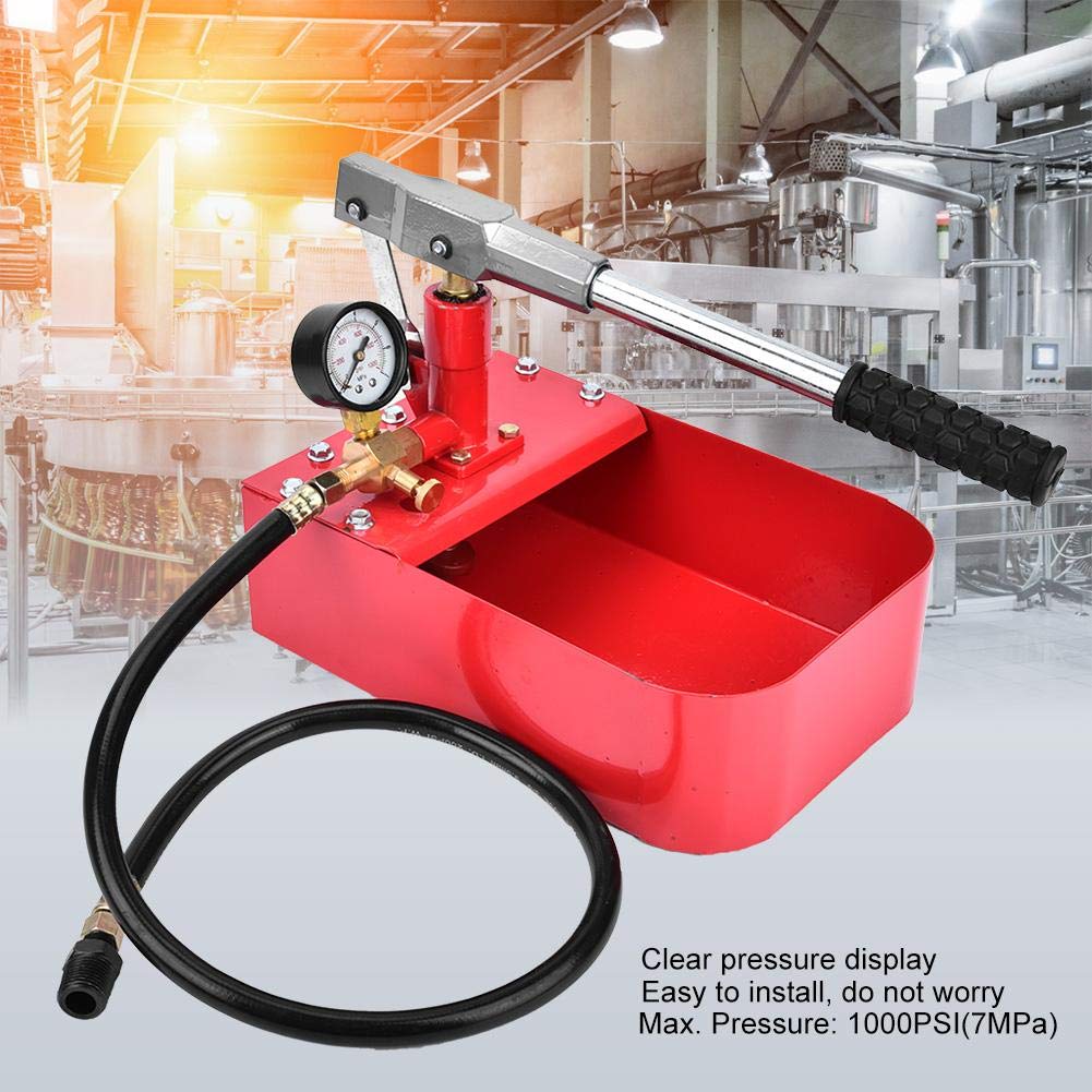 Handdruckprüfpumpe, 1000PSI 7MPa Hydraulikprüfpumpe für die Chemische Industrie, Bauwesen, Sanitär,