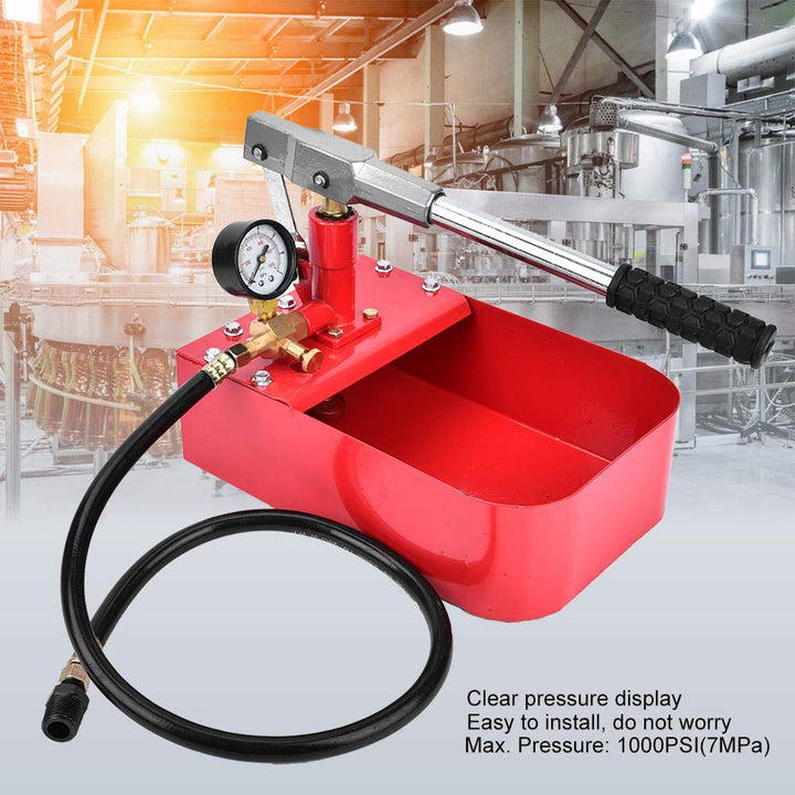 Handdruckprüfpumpe, 1000PSI 7MPa Hydraulikprüfpumpe für die Chemische Industrie, Bauwesen, Sanitär,