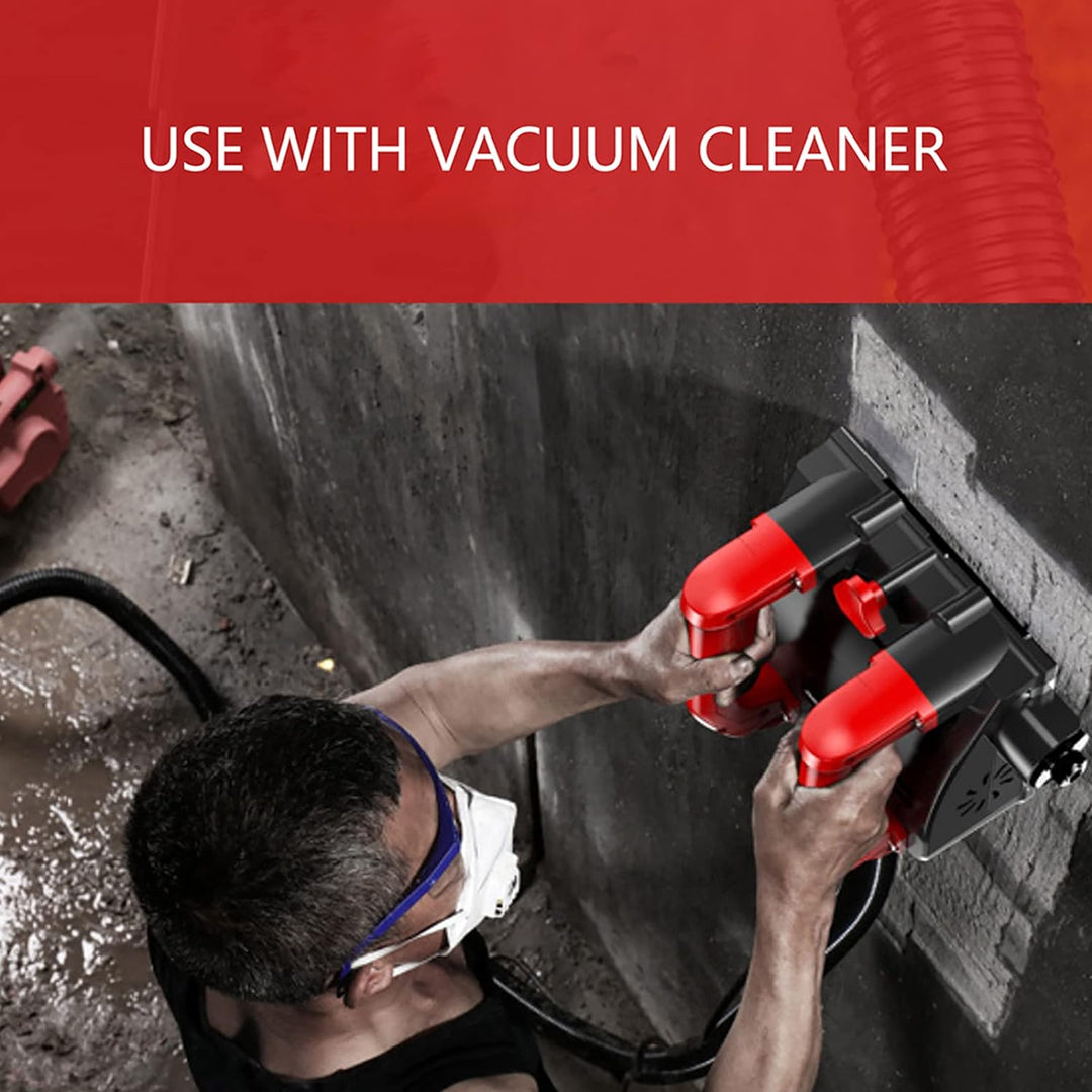 Betonfräse, 1680W Mauernutfräse mit Absaugung, 3000 R/MIN Walzenfräse Sanierungsfräse Putzfräse Maue