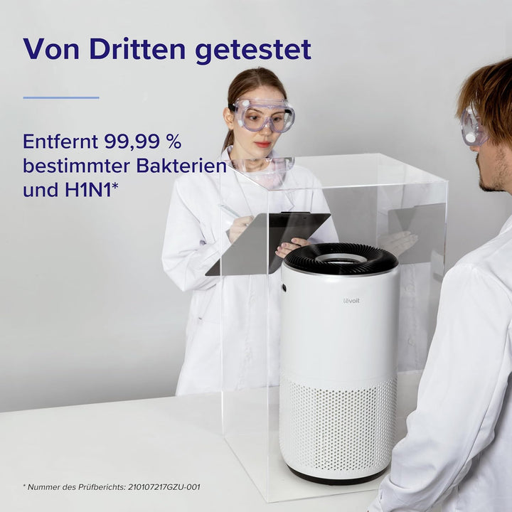 LEVOIT H13 HEPA Luftreiniger für Allergiker, CADR 400m³/h bis 83㎡ Raucherzimmer Wohnung, Luftfilter