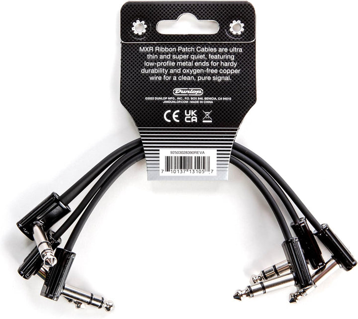 JIM DUNLOP MXR 3PDCISTR06R 3pcs 3pcs 3pcs TRS Patch Cable 6" (1/4") angled