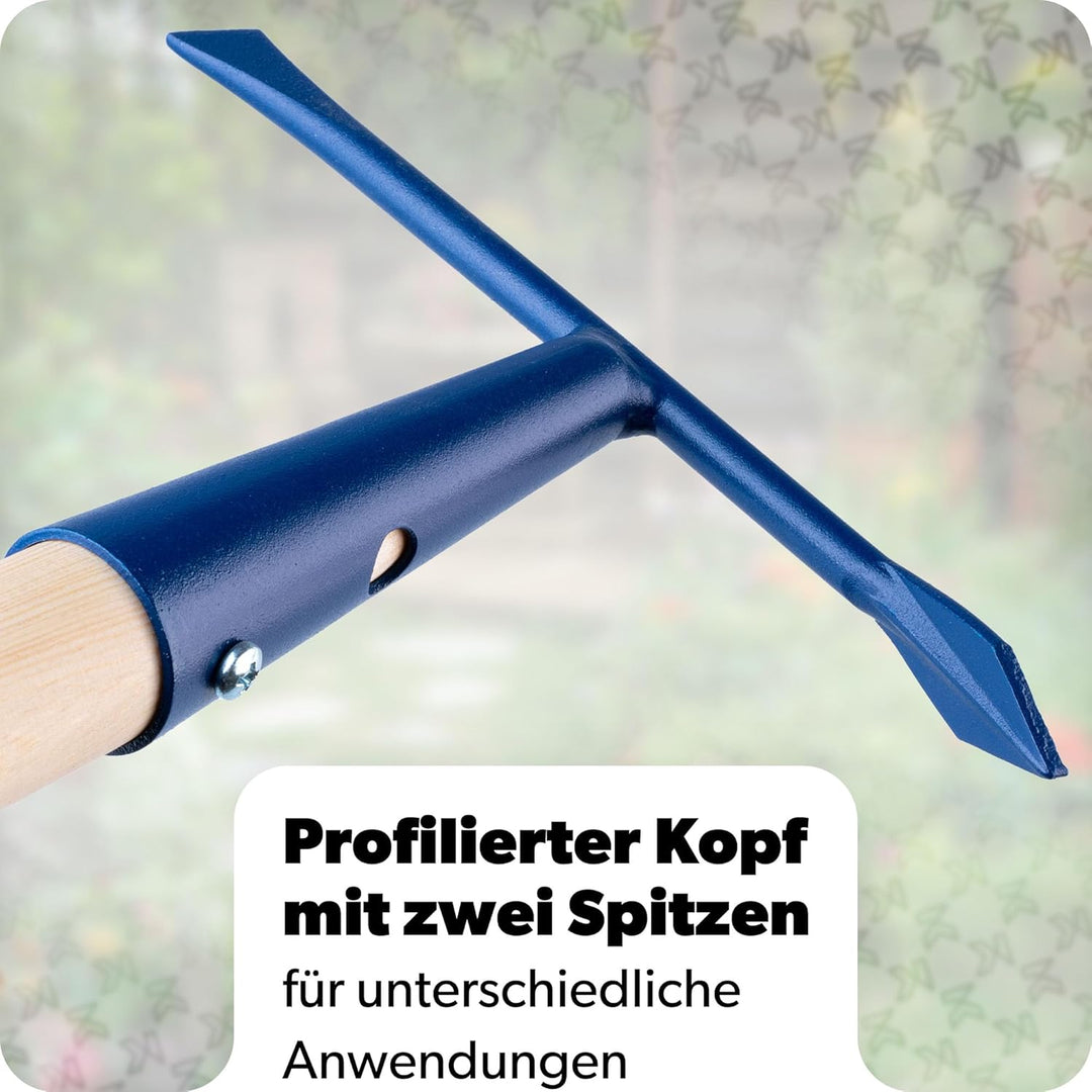 KADAX Moosschaber mit langen Klingen, Fugenkratzer mit langem Stiel aus Holz, Fugenreiniger zum Entf