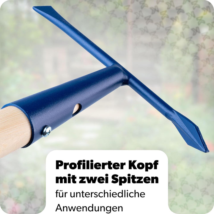 KADAX Moosschaber mit langen Klingen, Fugenkratzer mit langem Stiel aus Holz, Fugenreiniger zum Entf