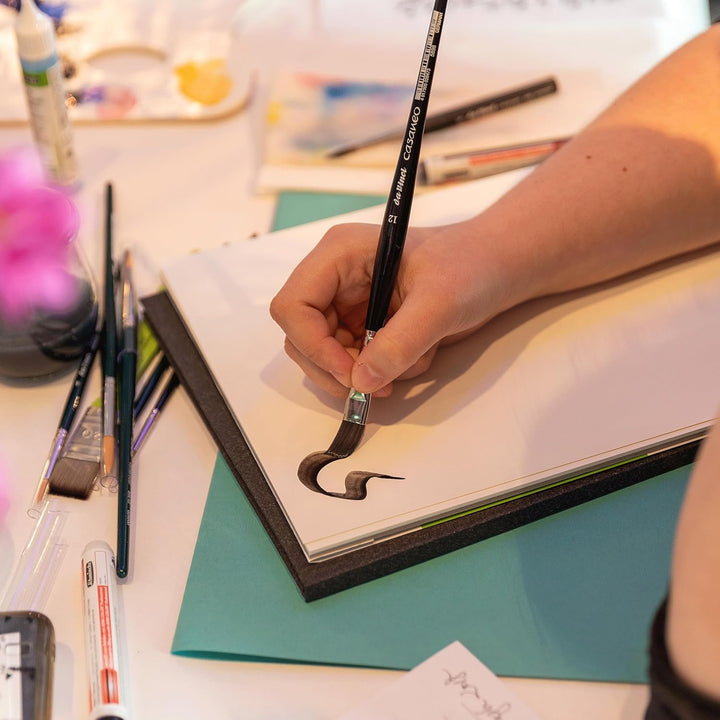 da Vinci Watercolor Serie 5898 Casaneo Pinsel, Flache Neue Wellen-Synthetik, Grösse 24 Flach 24, Fla