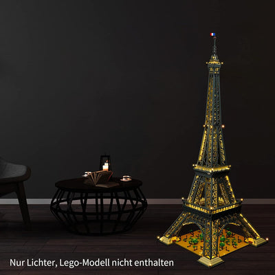 cooldac LED Licht-Kit für Lego 10307 The Eiffel Tower Building Set, Led Beleuchtungs Set Kompatibel