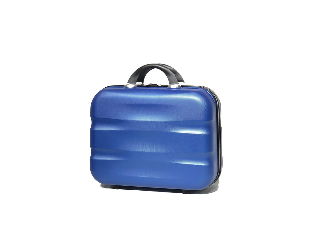 Koffer für mittelgrosse Kabine, gross, mit oder ohne Kosmetiktasche – französische Marke Blau (5806)